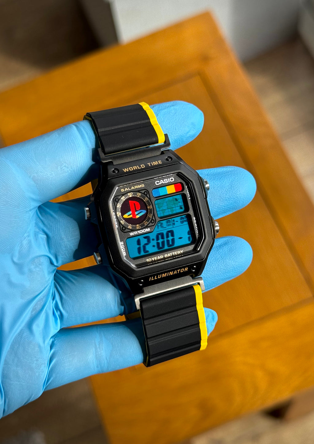 Custom Playstation Mod Casio AE1200 Royale