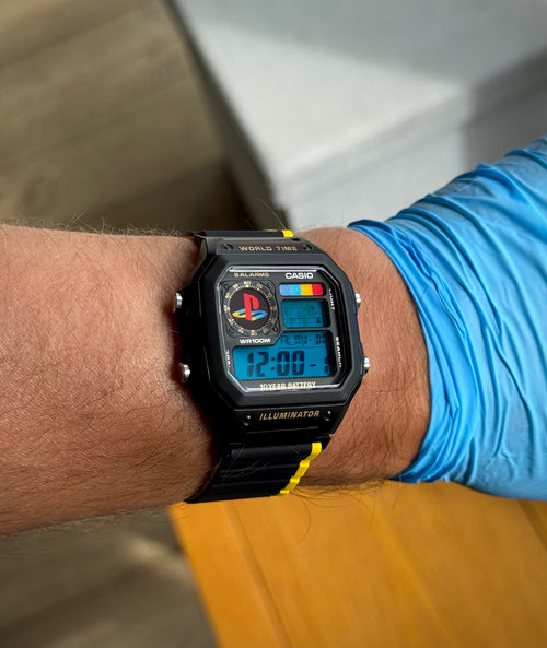 Custom Playstation Mod Casio AE1200 Royale