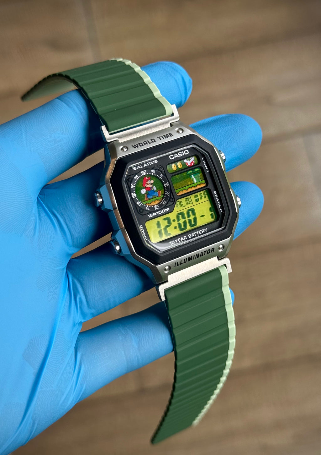 Custom Super Mario Mod Casio AE1200 Royale